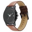Fastrack Pulse Quartz Analog Black Dial With Tan Leather Strap Watch for Guys - image number 2