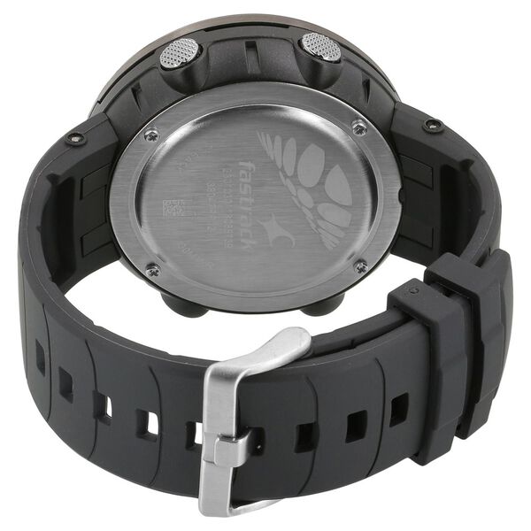 Fastrack Trendies Digital Grey Dial Plastic Strap Watch for Guys - image number 3
