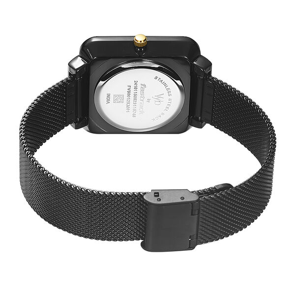 Fastrack Vyb Minimalist Quartz Analog Silver Dial Stainless Steel Strap Watch for Girls - image number 5