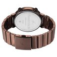 Fastrack Gambit Micromotor Black Dial Brown Metal Strap Analog Watch for Guys - image number 5