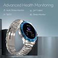 Fastrack Magnus FX3 Luxury Metal Smartwatch Premium Top Ring Design comes with High Definition 3.7 cm UltraVU Display With Black Strap - image number 4