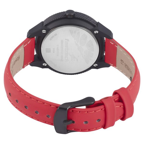 Fastrack Modular Quartz Analog Silver Dial Leather Strap Watch for Girls - image number 4