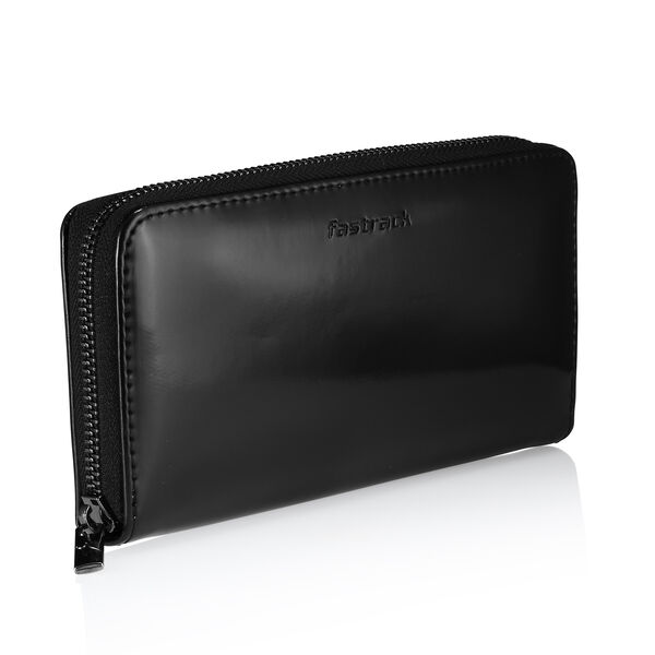 Fastrack Black Glossy Wallet - image number 1