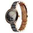 Fastrack Oceanyx - Ceramic Quartz Analog Black Dial Two Toned Strap Watch For Girls - image number 4