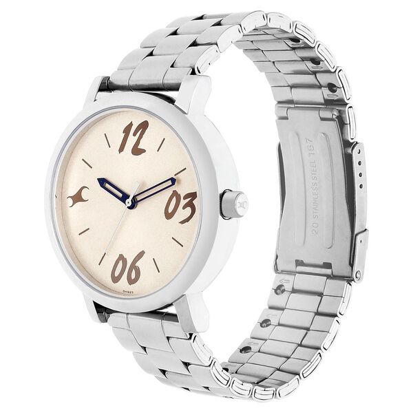 Fastrack Tropical Waters Quartz Analog White Dial Metal Strap Watch for Girls - image number 2