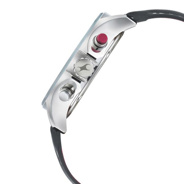 Fastrack Hitlist Quartz Chronograph White Dial Leather Strap Watch for Guys - image number 3