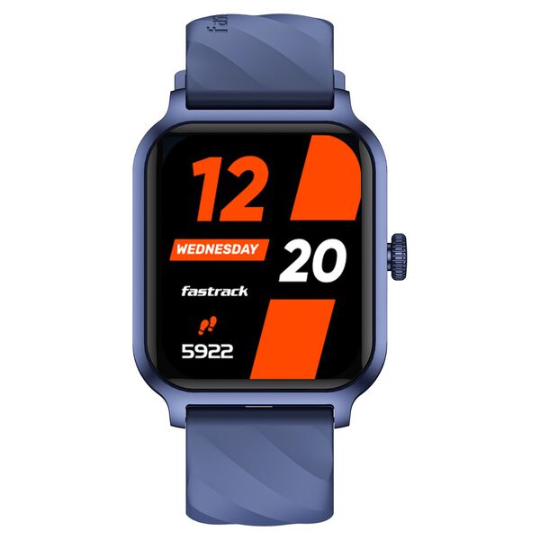 Fastrack Rave FX2 with 4.64 cm UltraVU HD Display, SingleSync BT Calling, Functional Crown with Blue Strap - image number 0