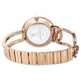 Fastrack Opulence Quartz Analog Silver White Dial Champagne Gold Metal Strap Watch For Girls - image number 4