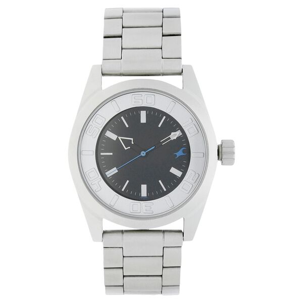 Fastrack Quartz Analog Black Dial Stainless Steel Strap Watch for Guys - image number 0