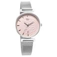 Fastrack Vyb Classique Quartz Analog Pink Dial Silver Metal Strap Watch For Women - image number 1
