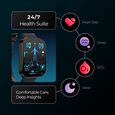 Fastrack Revoltt FS3 Smartwatch with 2.01" TFT Display,Push Button Interactions, HRM, SpO2, Sleep, Rotary Crown, IP68 - image number 5