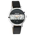 Fastrack Animal Print Quartz Analog with Date Black Dial Leather Strap Watch for Girls - image number 1