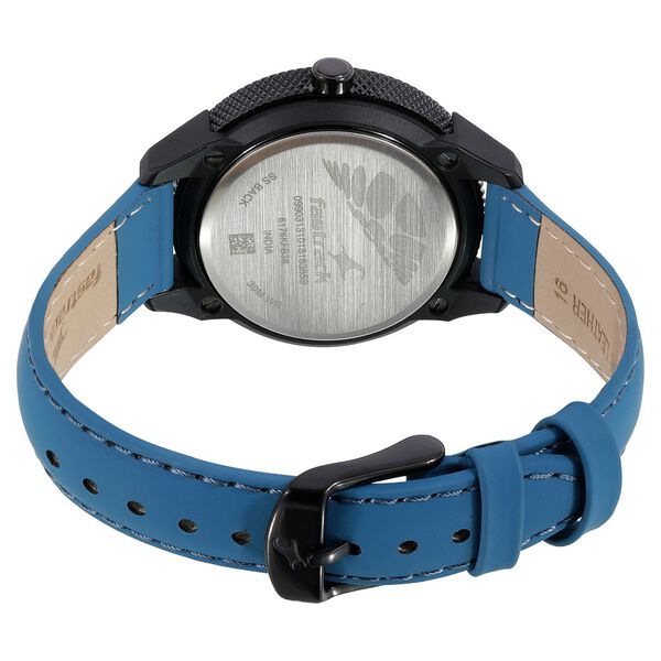 Fastrack Modular Quartz Analog Anthracite Dial Leather Strap Watch for Girls - image number 4