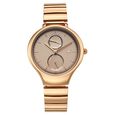 Fastrack Gelato brown multifunction metal strap watch with Chocolate dial for Girls
