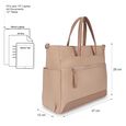 Nylon edit laptop tote -  beige - image number 2