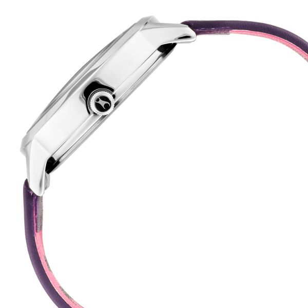 Fastrack Fit Outs Quartz Analog with Date Multicoloured Dial Leather Strap Watch for Girls - image number 3