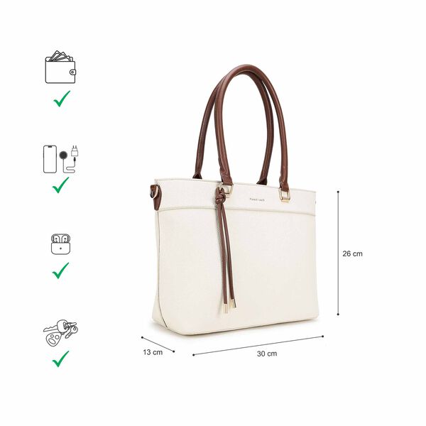 Beige Fastrack Daily Tote - image number 8