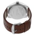 Fastrack Quartz Analog Silver Dial Leather Strap Watch for Guys - image number 3