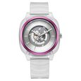 Fastrack Bare Quartz Analog Skeleton Unisex Watch With Grey Dial And Translucent Plastic Strap - image number 1
