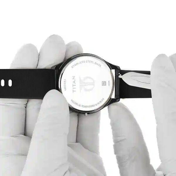 Fastrack 24 mm Black Silicone Strap for Guys - image number 6