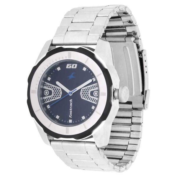 Buy Online Fastrack Quartz Analog Black Dial Stainless Steel Strap ...