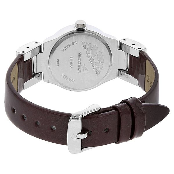 Fastrack Quartz Analog Purple Dial Leather Strap Watch for Girls - image number 3