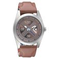 Fastrack Go Skate Quartz Analog with Date Brown Dial Leather Strap Watch for Guys - image number 0
