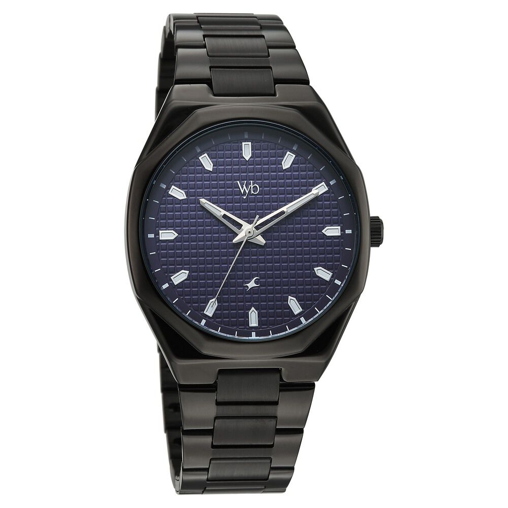 Buy Online Vyb Nimbus By Fastrack Quartz Analog Purple Dial Black