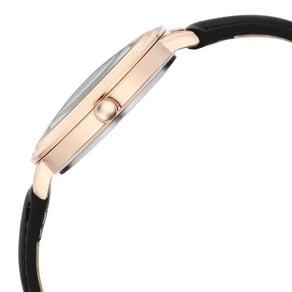 Fastrack Stunners X Quartz Analog Black Dial Leather Strap Watch For Girls - image number 3
