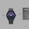 Vyb Arcane By Fastrack Quartz Analog Purple Dial Black Stainless Steel Strap Watch For Guys - image number 3