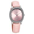 Fastrack Vyb Mirage Quartz Analog Pink Dial Pink Color Leather Strap Watch For Girls - image number 2