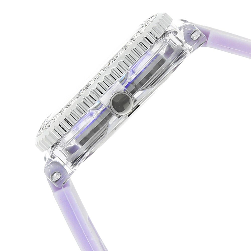 Fastrack Quartz Analog Purple Dial Plastic Strap Watch for Girls