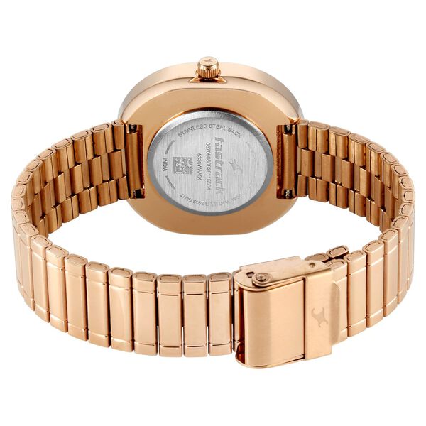 Fastrack 9 to Fine Analog with Purple Dial Metal Strap Watch for Girls - image number 5