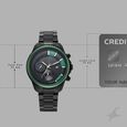 Fastrack Wild Quartz Chronograph Two Toned Dial Black Stainless Steel Strap Watch For Guys - image number 3