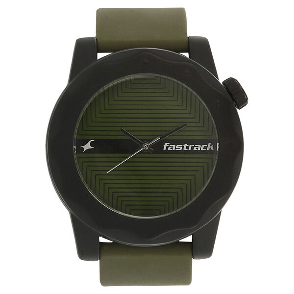 Fastrack Quartz Analog Green Dial Plastic Strap Watch for Unisex - image number 0
