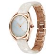 Fastrack Younique Quartz Analog Mother Of Pearl Dial Acetate And Metal Strap Watch For Girls - image number 4