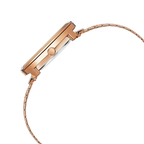 Fastrack Vyb Flare Quartz Analog Rose Gold Dial Metal Strap Watch for Girls - image number 4