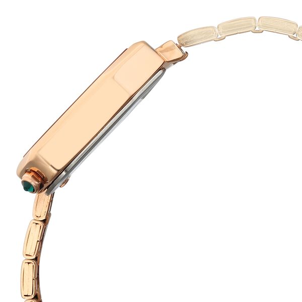 Fastrack Wild Quartz Analog Green Dial Rose Gold Stainless Steel Strap Watch For Girls - image number 6