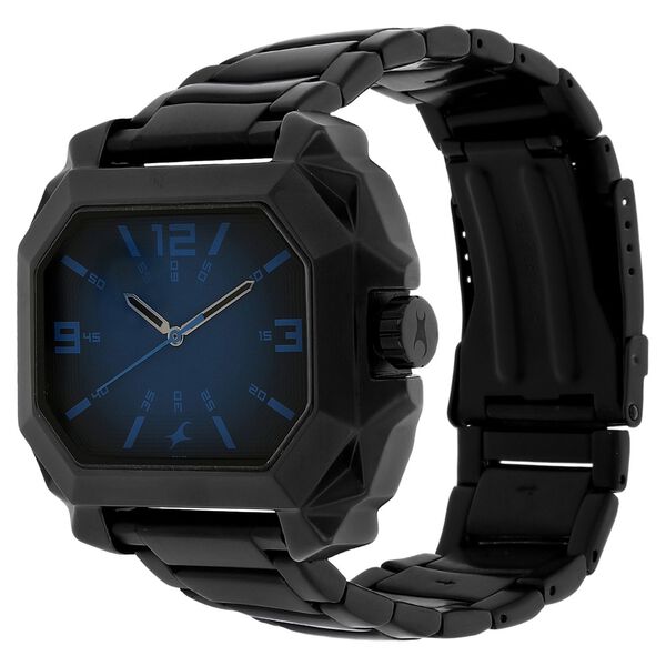 Fastrack Quartz Analog Black Dial Stainless Steel Strap Watch for Guys - image number 1