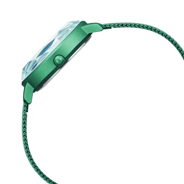 Fastrack Vyb Aurora Quartz Analog Green Dial Stainless Steel Strap Watch for Girls - image number 4