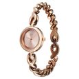 Vyb Siren By Fastrack Quartz Analog Pink Dial Rose Gold Stainless Steel Strap Watch For Girls - image number 4
