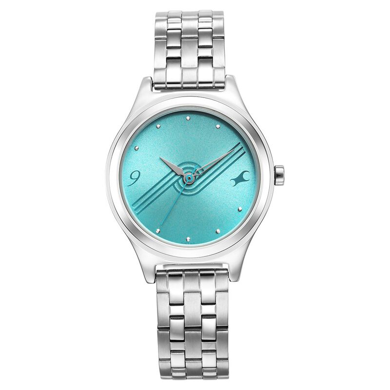 Buy Online Fastrack Stunners Blue Dial Metal Strap New Releases