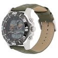 Fastrack Quartz Analog Digital Orange Dial Leather Strap Watch for Guys - image number 1