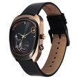 Fastrack UFO Quartz Multifunction Black Dial Black Leather Strap Watch For Guys - image number 2
