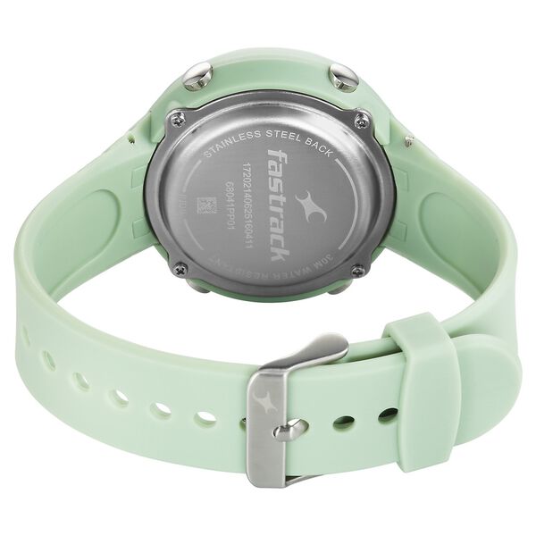 Fastrack StreetStyle Digital Dial Green Polyether Strap Watch For Unisex - image number 5