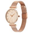 Fastrack Vyb Classique Quartz Analog Rose Gold Dial Rose Gold Metal Strap Watch For Women - image number 2