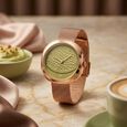 Fastrack Gelato brown multifunction metal strap watch with Chocolate dial for Girls