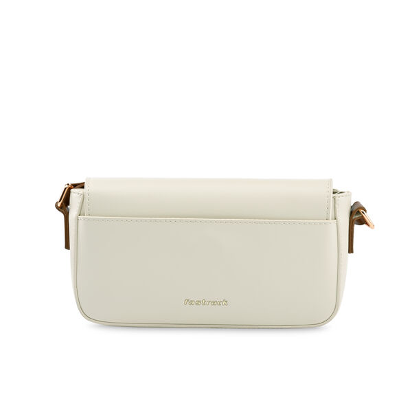 Fastrack Casual Sling Bag with Buckle Detail in White - image number 4