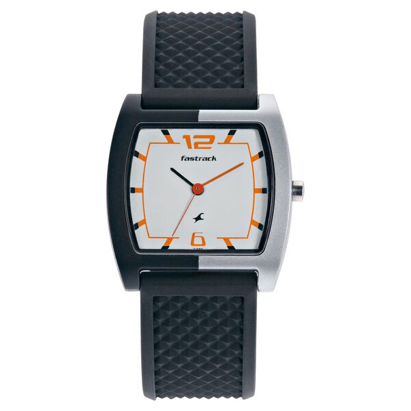 Fastrack Quartz Analog White Dial Plastic Strap Unisex Watch - image number 0