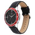 Fastrack Stunners X Quartz Analog Black Dial Leather Strap Watch For Guys - image number 2